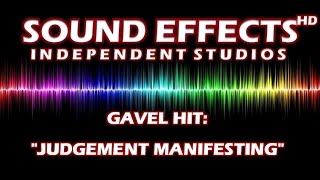 SOUND EFFECT GAVEL HIT quotJUDGEMENT MANIFESTINGquot RICHTERHAMMER quotURTEILSVERKÜNDUNGquot [upl. by Rawden]