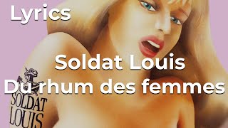 Soldat Louis  Du rhum des femmes Lyrics video official [upl. by Kisor]