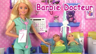 Barbie Docteur à l’Hôpital Pédiatre ♥︎ Histoires de Poupées [upl. by Bay]