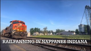 Railfanning in Nappanee Indiana [upl. by Otrebliw175]