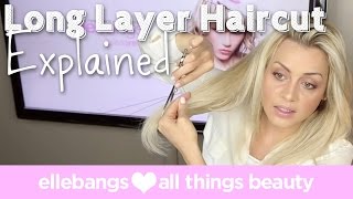 DIY Tutorial My Long Layer Haircut Explained [upl. by Alvina]