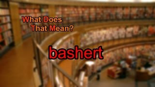 What does bashert mean [upl. by Llewon]