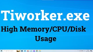 Tiworkerexe High CPU Disk Memory Usage in Windows 10 amp Windows 11 Two Methods [upl. by Alyhs970]