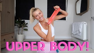 15 Minute NO REPEAT Mini Resistance Band Upper Body Workout [upl. by Letnuahc126]