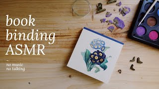 Creating a watercolour sketch pad  Bookbinding ASMR  No music no talking 🪞 [upl. by Redmer394]