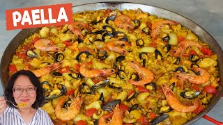 How to make Paella With Chicken And Seafood With Maximum Flavor [upl. by Adnuhs]