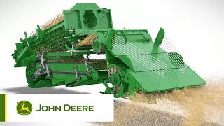 John Deere  S700 Complete Cropflow Animation [upl. by Nosreffej]