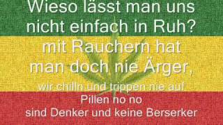 Ganja Man Ich rauch mein Ganja text [upl. by Kindig]