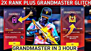 BR Rank Grandmaster Glitch  Grandmaster Kitne Score par hota hain  Free Fire New Glitch [upl. by Rehpotsirahc145]