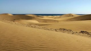 Spain  Gran Canary Island  the Dunes of Maspalomas [upl. by Enilatan369]