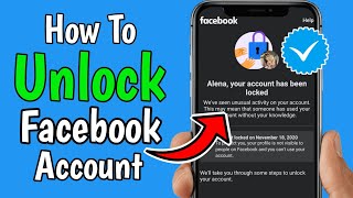 How to unlock Facebook account when temporary locked  How to unlock Facebook account 2023 [upl. by Ailb]