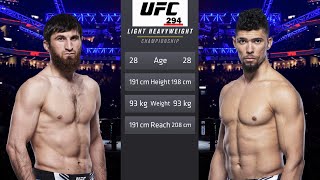 Magomed Ankalaev vs Johnny Walker Full Fight  294 UFC Fight Of The Night [upl. by Mcclary]