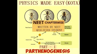 BIOLOGY NEET REPEATERS NOTES PART  I PARTHENOGENESIS FUSION OF MALE GAMETE BINARY FISSION  4 [upl. by Hoag]