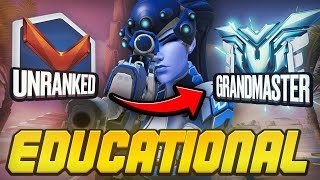 Educational Unranked To GM1 Widowmaker  By Rank 1 Widowmaker 85 win rate [upl. by Udelle]