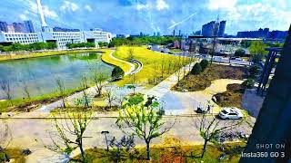 Nantong University lake view from building number 2 NTU [upl. by Marena]