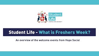 Student Life  What is Freshers Week [upl. by Ayitahs]