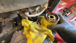 Changing the Oil on a Riding Lawnmower  Briggs amp Stratton Engine [upl. by Ferrell]