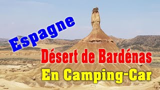 Désert de Bardenas en campingcar Espagne 2023 [upl. by Ycnej]