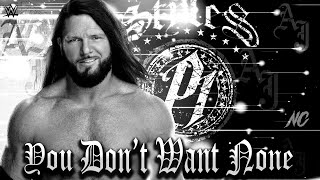 Aj Styles Unreleased Theme Song 2024 You Dont Want None EDIT [upl. by Kcirdlek]