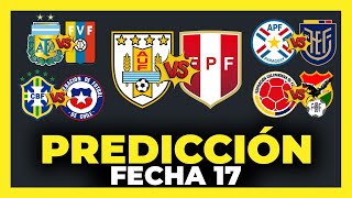 Predicción y Análisis Fecha 17 Eliminatorias Sudamericanas Qatar 2022  Tabla de Posiciones ⚽🏆 [upl. by Wilscam]