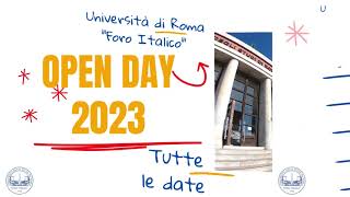 Università degli studi di Roma “Foro Italico” OPENDAY 2023 – Tutte le date [upl. by Lacym20]