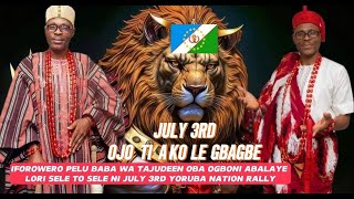 JULY 3RD OJO MALEGBAGBE LAGOS STATE MEGA RALLY OJO TO LAGBARA [upl. by Aieka698]