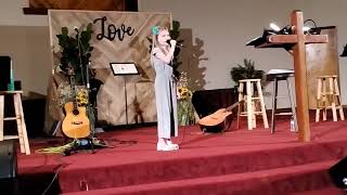 Lion and the Lamb Selah Delisasundays blessing at Freedom Fellowship Church in Prunedale Ca [upl. by Ahsinrac406]