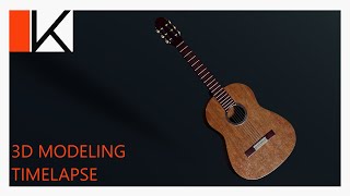 MODELANDO UM VIOLÃO  MODELING A GUITAR  TIMELAPSE [upl. by Eadwine]