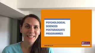 Psychological Sciences Postgraduate programmes [upl. by Alleciram]