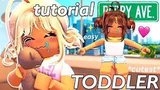 Realistic CUTEST TODDLER Tutorial amp Outfit Codes For Berry Avenue [upl. by Rehprotsirhc]