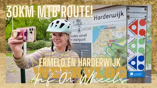 30KM MOUNTAINBIKEN ROUTE KOMOOT ERMELO EN HARDERWIJK  MTB LUNA HHW・VLOG 136  Aaf on Wheels © [upl. by Williamson30]