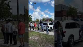 Long line of voters on Election Day in Ocean Springs [upl. by White]