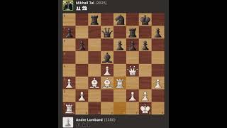 Andre Lombard vs Mikhail Tal  Olympiad  Macedonia 1972 [upl. by Okiron]