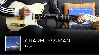 Blur  Charmless Man Guitar amp Bass Cover [upl. by Nollie]