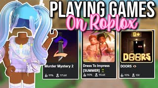 Playing Games On Roblox [upl. by Tiffi]