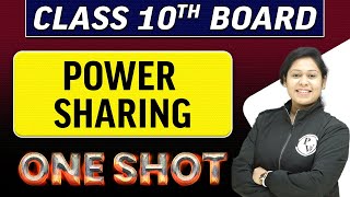 Power Sharing Class 10 CBSE Civics Social Science in One Shot  Term 1 Crash Course  PRanay Chouhan [upl. by Asalocin]