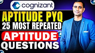 🔥Cognizant Previous Year Aptitude Question  Cognizant Top 25 Questions🔥 [upl. by Tim997]