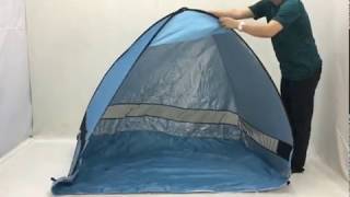 how to fold up a POP UP tentbeach tent quickly [upl. by Rosenkranz]