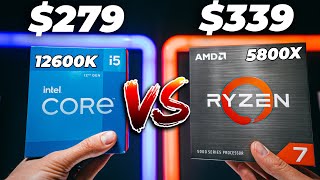 16Thread CPUs ➡ i5 12600k DDR45 vs Ryzen 7 5800x  AMD is in BIG TROUBLE creators [upl. by Yngiram]