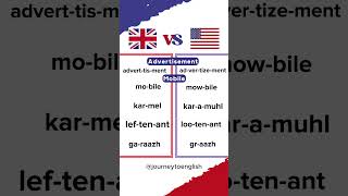 British accent 🇬🇧 VS American accent 🇺🇸 britishvsamerican pronunciation viral ytshorts [upl. by Llevaj]