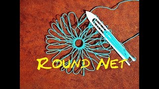 Round Net Making  How to Make a Round Net or Making a Round Net Bag [upl. by Savitt]