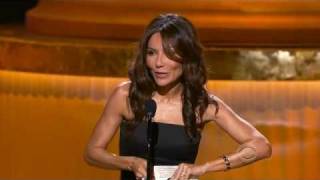 Vanessa Marcil presents at the 2010 Emmys [upl. by Attelrac176]