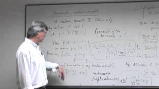 Mathematical Statistics I  Lecture 1  UCCS MathOnline [upl. by Chaffee]