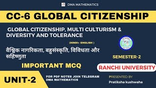 CC6 Semester 2 Lecture2 Ranchi University  Global Citizenship Education  Unit2 [upl. by Mikael110]