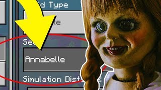 Minecraft quotANNABELLEquot World Scary Annabelle Doll 3AM Challenge Minecraft Seed [upl. by Beacham613]