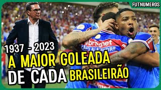 A MAIOR GOLEADA DE CADA BRASILEIRÃO 1937  2023 [upl. by Dhiman679]