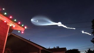 Spektakuläre Bilder SpaceX Raketenstart überrascht Kalifornier [upl. by Eserehc947]