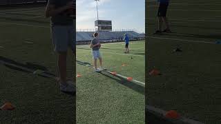 Quarterback Movement in the Pocket  Combining Rogers Drill and Throwing the Football [upl. by Laurin]