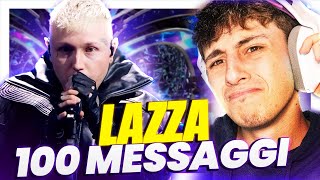 LAZZA  100 MESSAGGI  itsDani REACTION  CAPOLAVORO [upl. by Dygal]