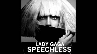 Lady Gaga  Speechless Karaoke  Instrumental with backing vocals and lyrics [upl. by Azial]